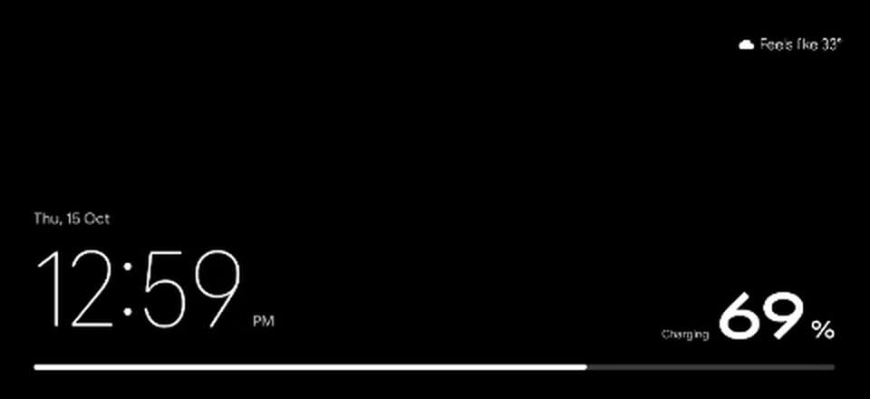 Ambient Mode on the charger
